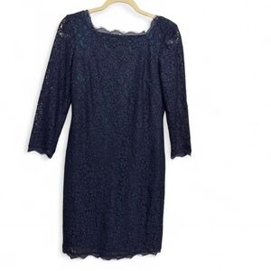Adrianna Papell Navy Lace Dress